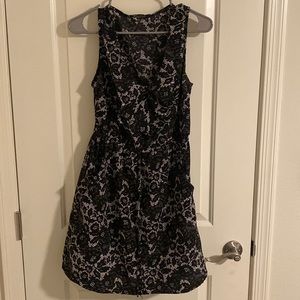 Black and white print dress